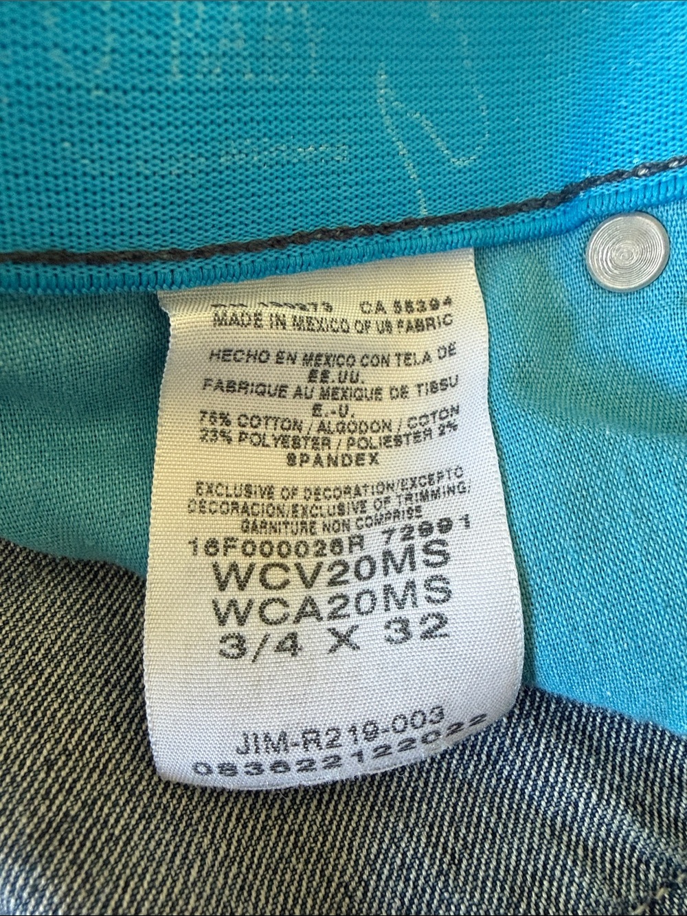Wrangler Q-baby size 3/4 x 32 - Picture 3 of 5